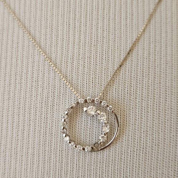 NWOT Sterling Silver Infinity Necklace - Picture 1 of 5